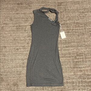 1. State Charcoal Asymmetrical Dress NWT
